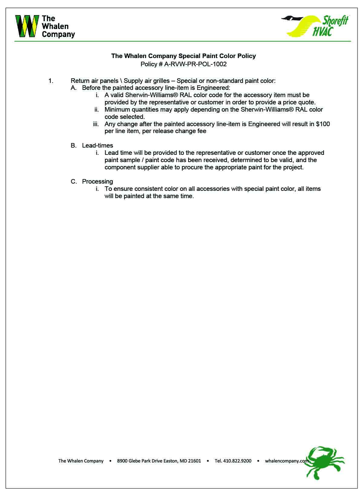 Policy Special Paint Color Policy Thumbnail1